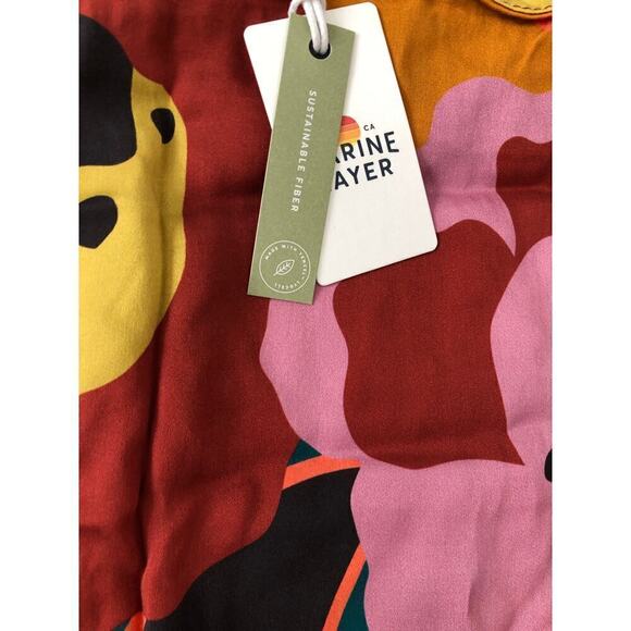 Marine Layer Ryan Skirt Lightweight Slip Midi Exploded Floral Multicolor NWT 8 - Picture 5 of 10